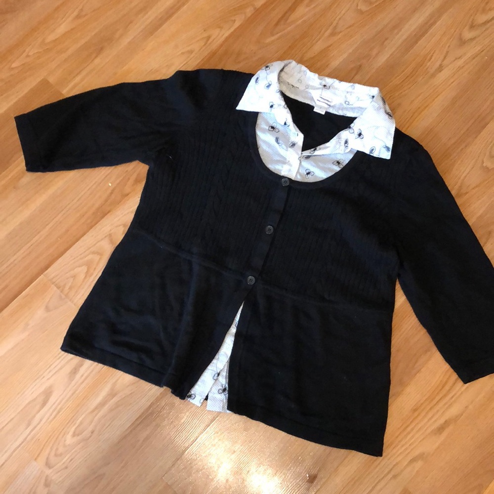 Collared top is perfect for teleconferencing